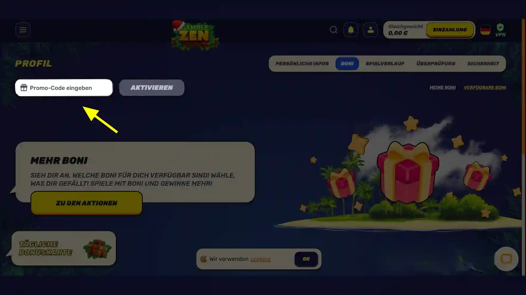 Gamblezen gutscheincode