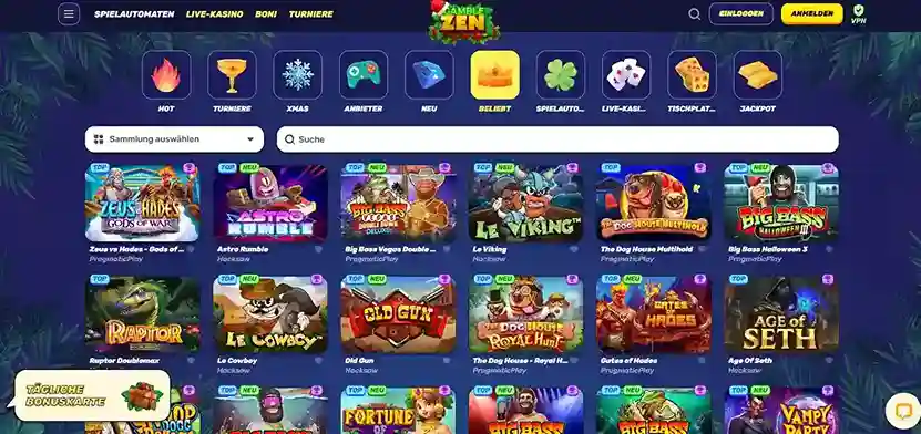 Gamblezen Live-Spiele