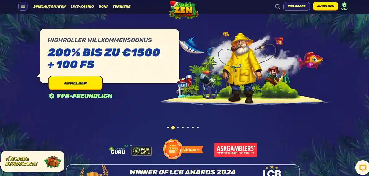 Gamblezen Highroller-Willkommensbonus